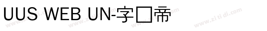 UUS WEB UN字体转换